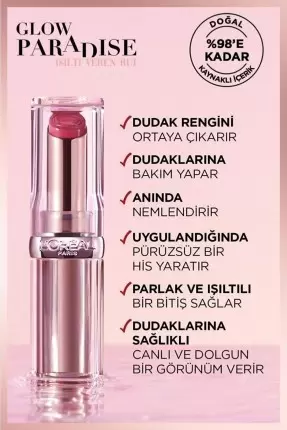 Loreal Paris Glow Paradise Balm-in-Lipstick - Işıltı Veren Ruj 353 Mulberry Ecstatic