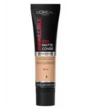 Loreal Paris Infaillible 32H Matte Cover Yüksek Kapatıcı Fondöten - 145 BEIGE