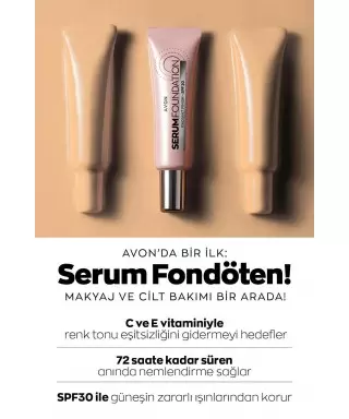 Avon Serum Fondöten SPF30 30 ml ( 125G-Warm İvory )