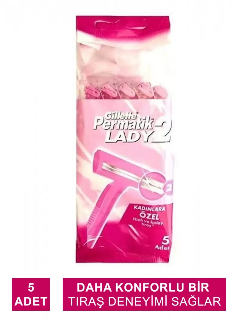 Gillette Lady 2 Kadınlara Özel Permatik 5 Adet