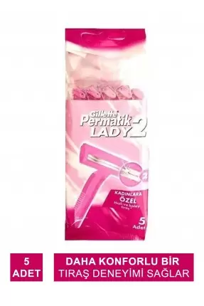 Gillette Lady 2 Kadınlara Özel Permatik 5 Adet