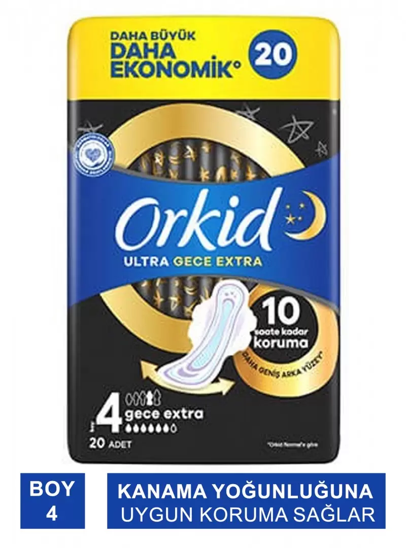 Orkid Ultra Gece Extra ( Boy : 4 ) 20 Adet