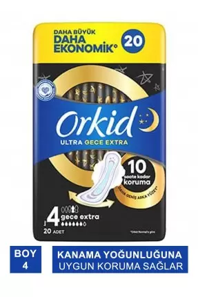 Orkid Ultra Gece Extra ( Boy : 4 ) 20 Adet