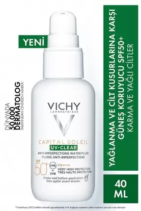 Vichy Capital Soleil Uv-Clear Spf50+ Güneş Koruyucu 40 ml