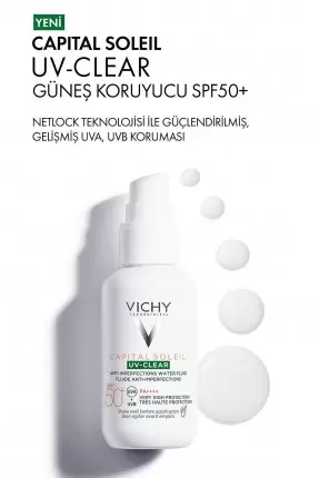 Vichy Capital Soleil Uv-Clear Spf50+ Güneş Koruyucu 40 ml