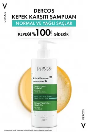 Vichy Dercos Kepek Karşıtı Şampuan (Normal-Yağlı saçlar) 390ml