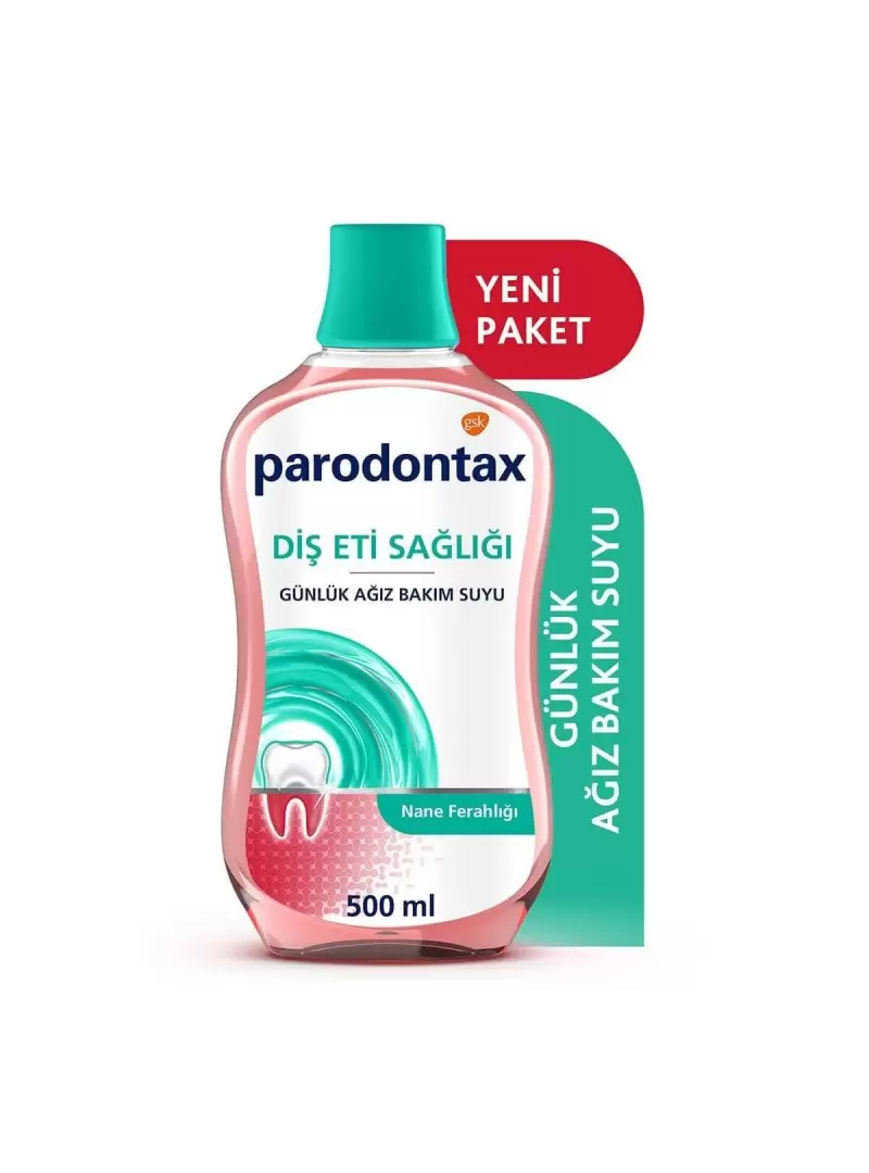 Parodontax Diş Eti Sağlığı Günlük Ağız Bakım Suyu ( Nane Ferahlığı / Alkolsüz ) 500 ml