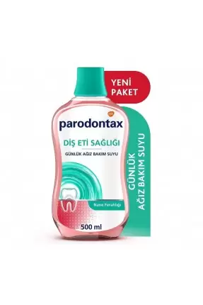 Parodontax Diş Eti Sağlığı Günlük Ağız Bakım Suyu ( Nane Ferahlığı / Alkolsüz ) 500 ml