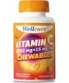 Wellcare Vitamin C 1000 mg + 15 mg Zinc Chewable 30 Tablet