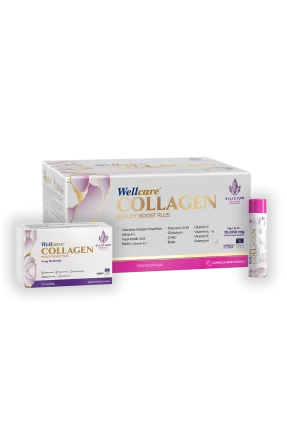 Wellcare Collagen Beauty Boost Plus ( Karpuz & Nane Aromalı ) 10.000 mg Likit Form 40mlx30Shot & 30 Kapsül