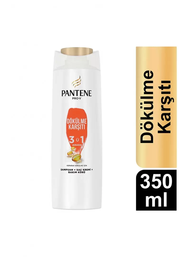 Pantene Pro-V 3'ü 1 Arada Dökülme Karşıtı Şampuan 350 ml