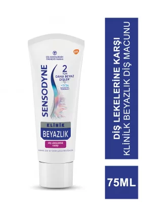 Sensodyne Klinik Beyazlık Diş Lekelerine Karşı Diş Macunu 75ml