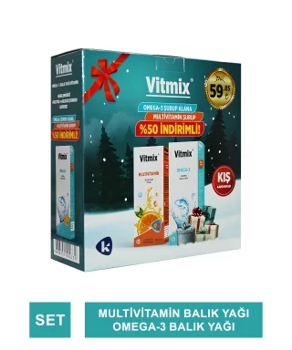 Vitmix Kofre - Omega-3 & Multivitamin - 100+100 ml