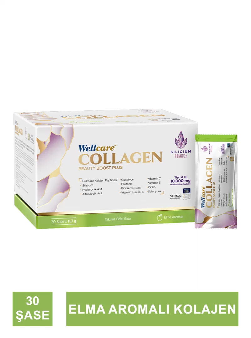 Wellcare Collagen Beauty Boost Plus Elma Aromalı 11,7gr x 30 Saşe