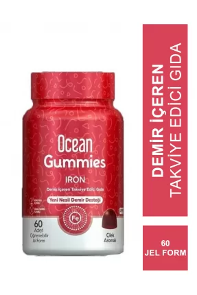 Ocean Gummies İron ( Demir ) 60 Yumuşak Tablet