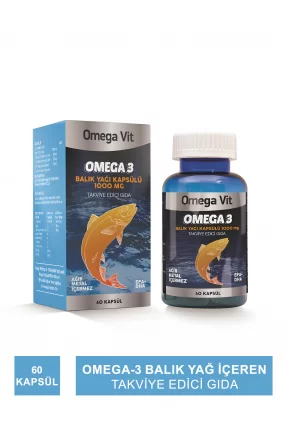 Vitamaks Omega Vit Omega 3 1000mg 60 Kapsül