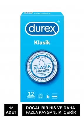 Durex Klasik Prezarvatif 12'li