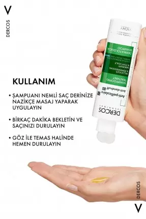 Vichy Dercos Anti-Pell Kepek Şampuanı Normal ve Yağlı Saçlar 200 ml