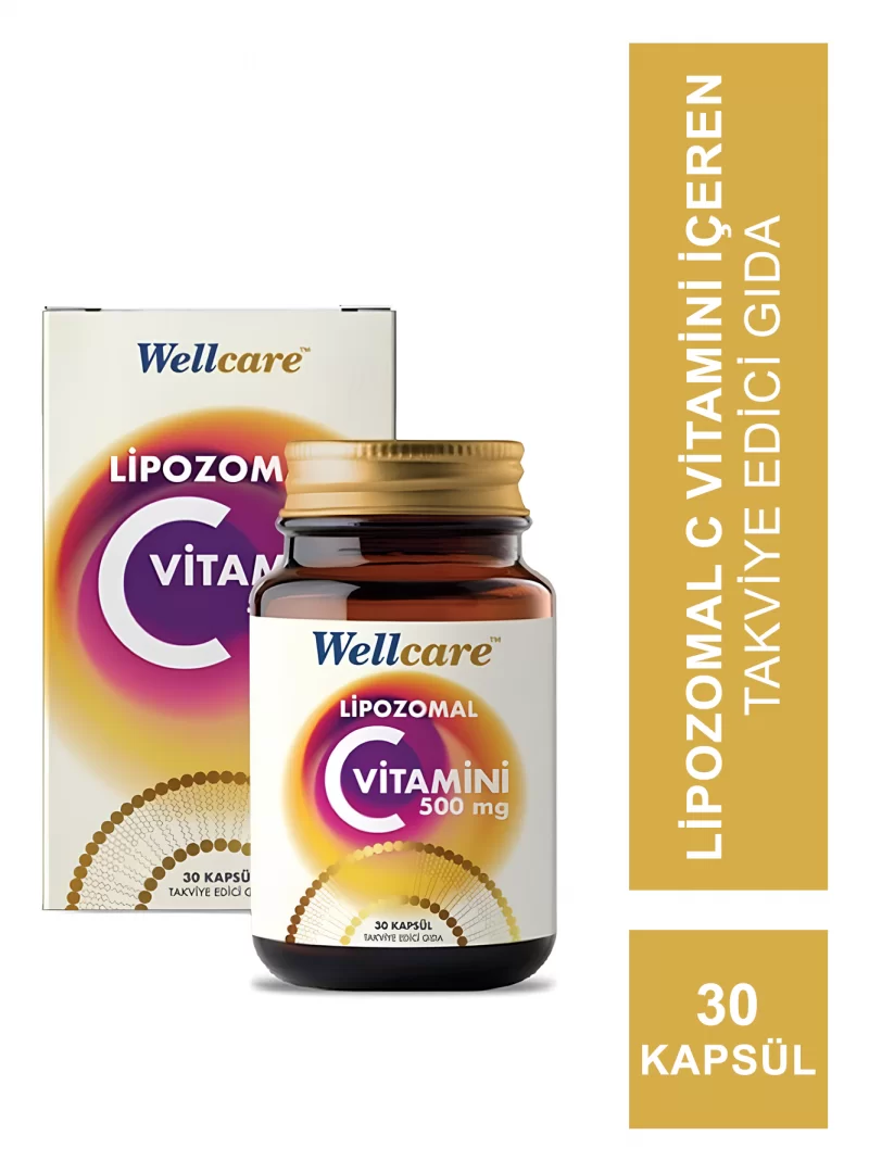 Wellcare Lipozomal Vitamin C 500mg 30 Kapsül