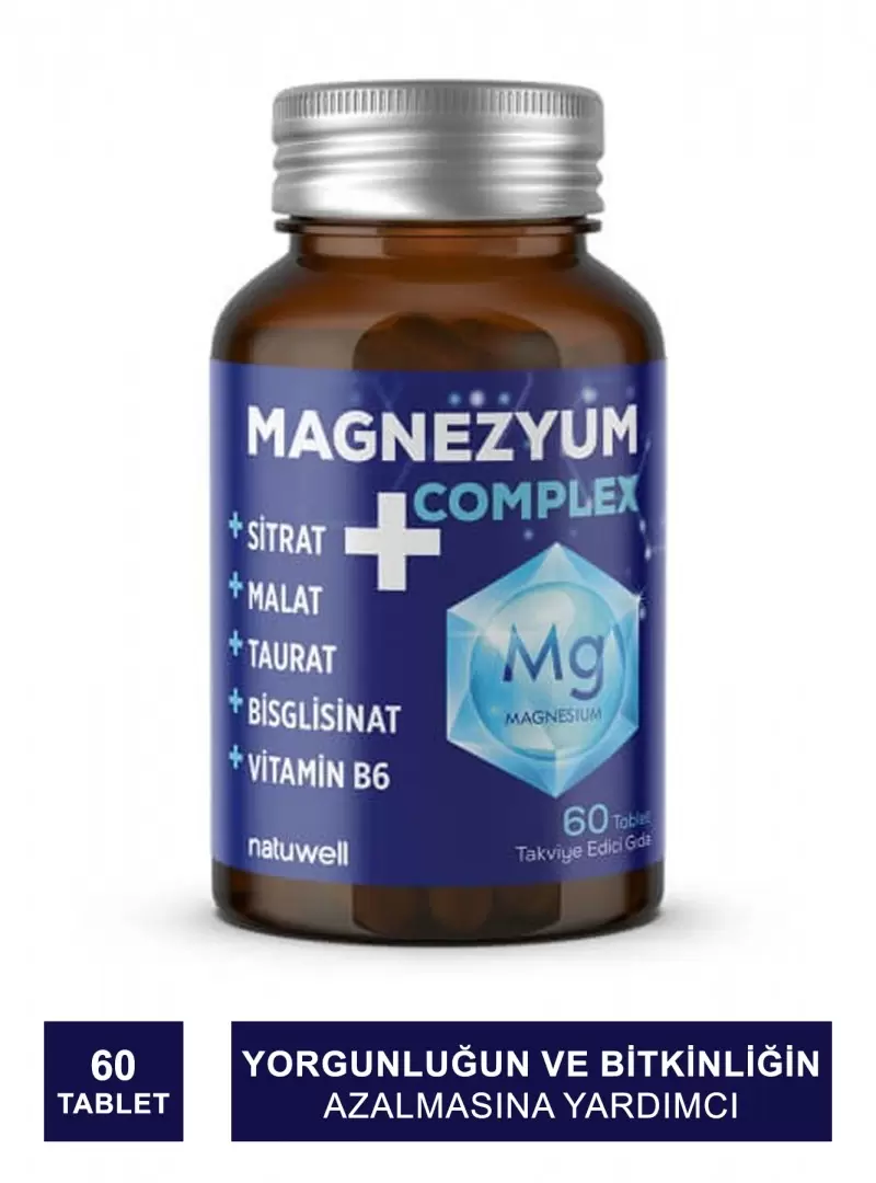 Natuwell Magnezyum Complex+ 60 Tablet