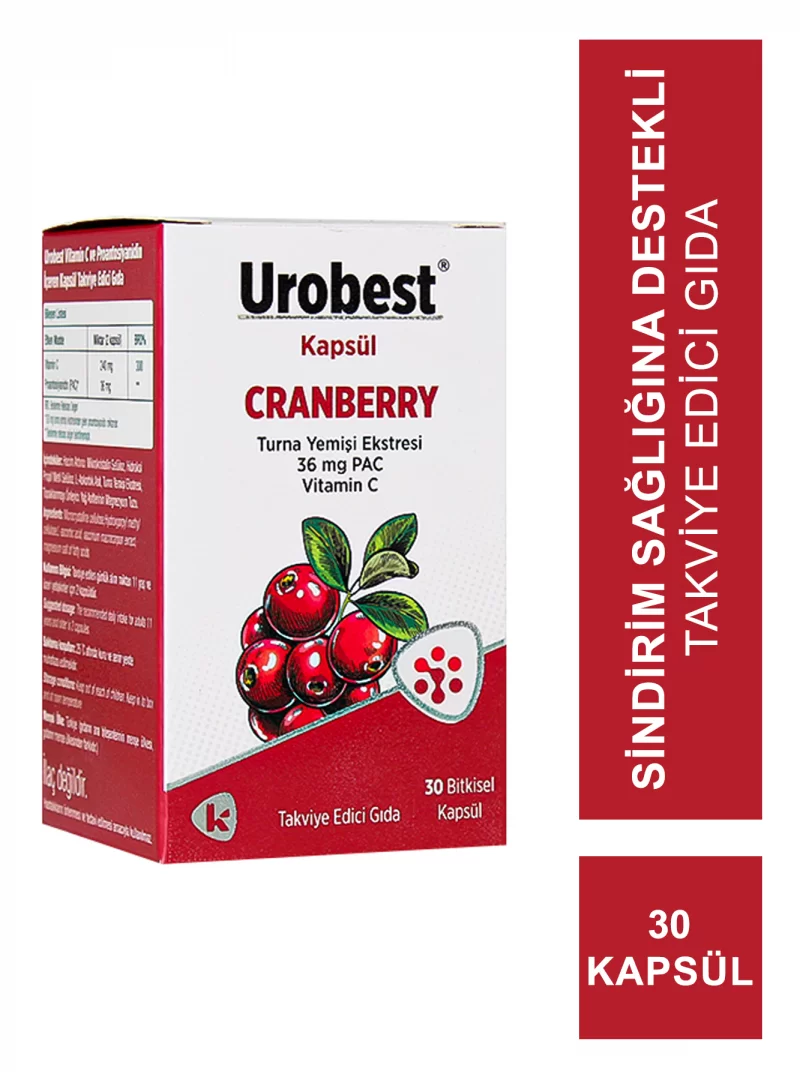 Urobest Cranberry 30 Kapsül