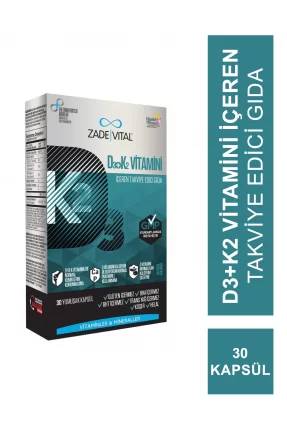 Zade Vital D3 + K2 Vitamini 30 Kapsül