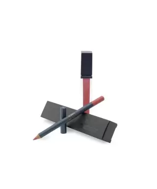 Aden Liquid Lipstick + Lipliner Pencil Set - 16 Bronze Sand -