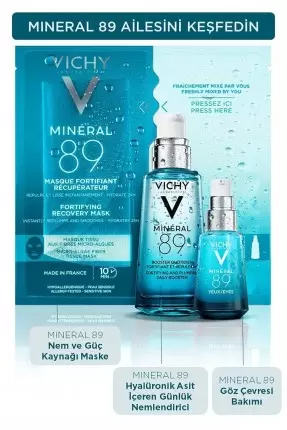 Vichy Mineral 89 Göz Kremi Hyalüronik Asit ve Saf Kafein ile Göz Çevresi Bakımı 15 ml (S.K.T 05-2025)