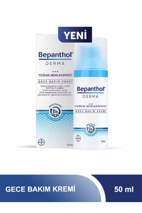 Bepanthol Derma Gece Bakım Kremi Yoğun Nemlendirici 50 ml