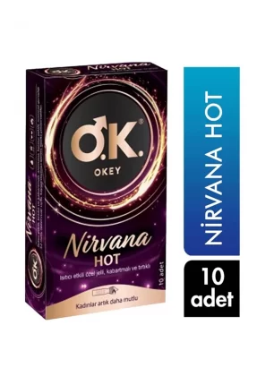 Okey Nirvana Hot Prezervatif 10 Adet