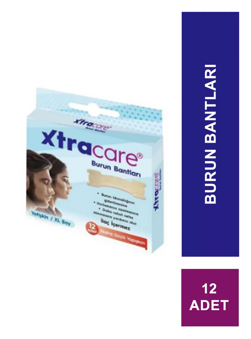 Xtracare Yetişken XL Burun Bantları 12 Adet