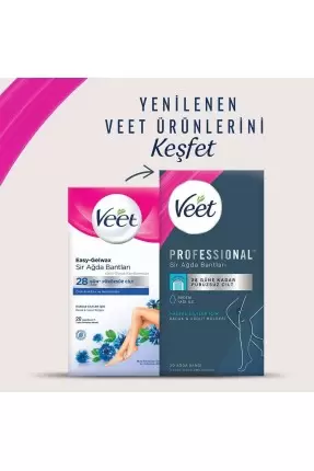 Veet Professional Sir Ağda Bandı Hassas Ciltler İçin ( Bacak & Vücut ) 20 Adet