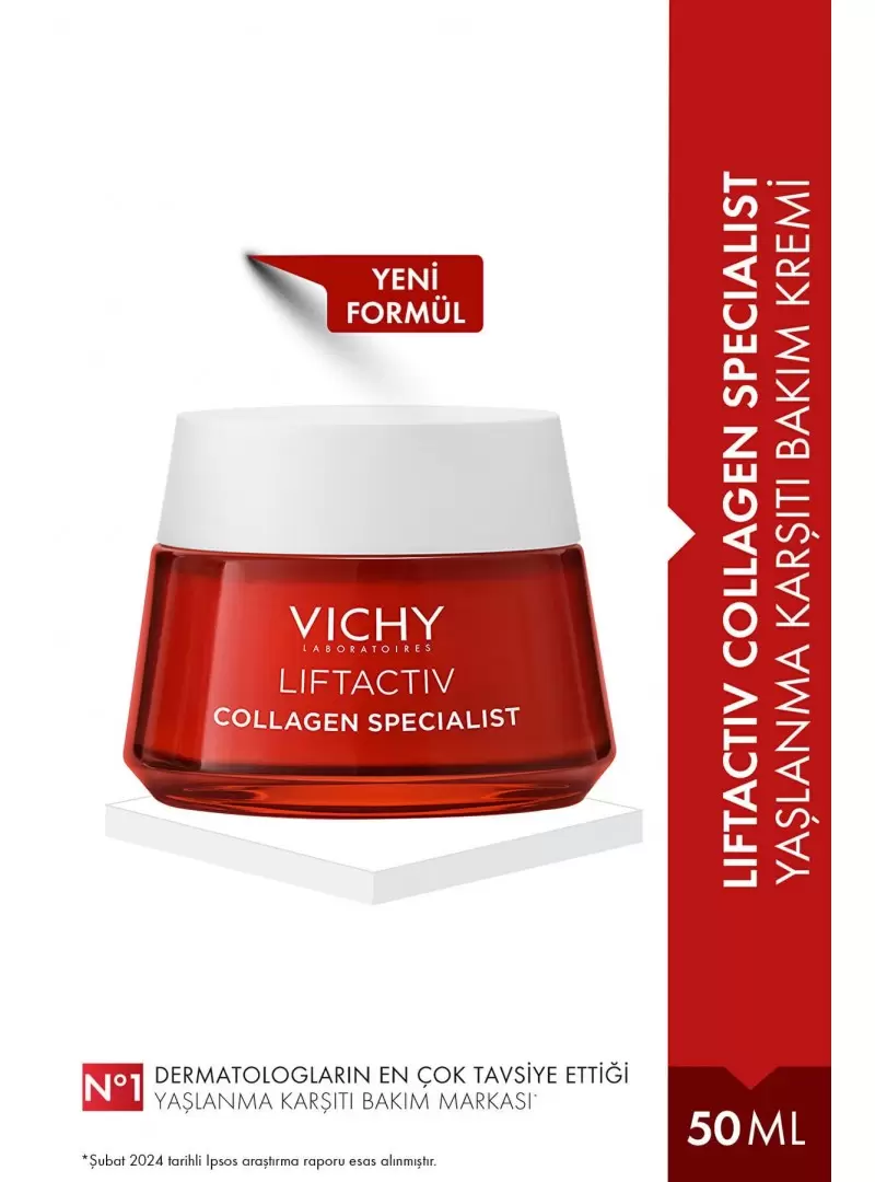 Vichy Liftactiv Collagen Specialist Yaşlanma Karşıtı Bakım Kremi 50 ml (S.K.T 06-2026)