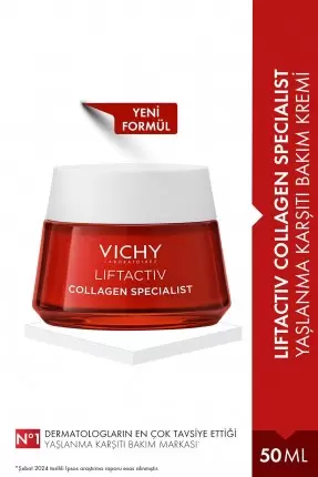 Vichy Liftactiv Collagen Specialist Yaşlanma Karşıtı Bakım Kremi 50 ml (S.K.T 06-2026)