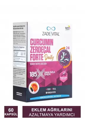 Zade Vital Curcumin Zerdeçal Forte Daily 60 Kapsül