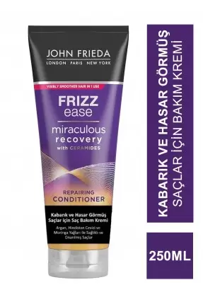 John Frieda Frizz Ease Miraculous Recovery Conditioner 250 ml Kabarık ve Hasar Görmüş Saçlar İçin Bakım Kremi