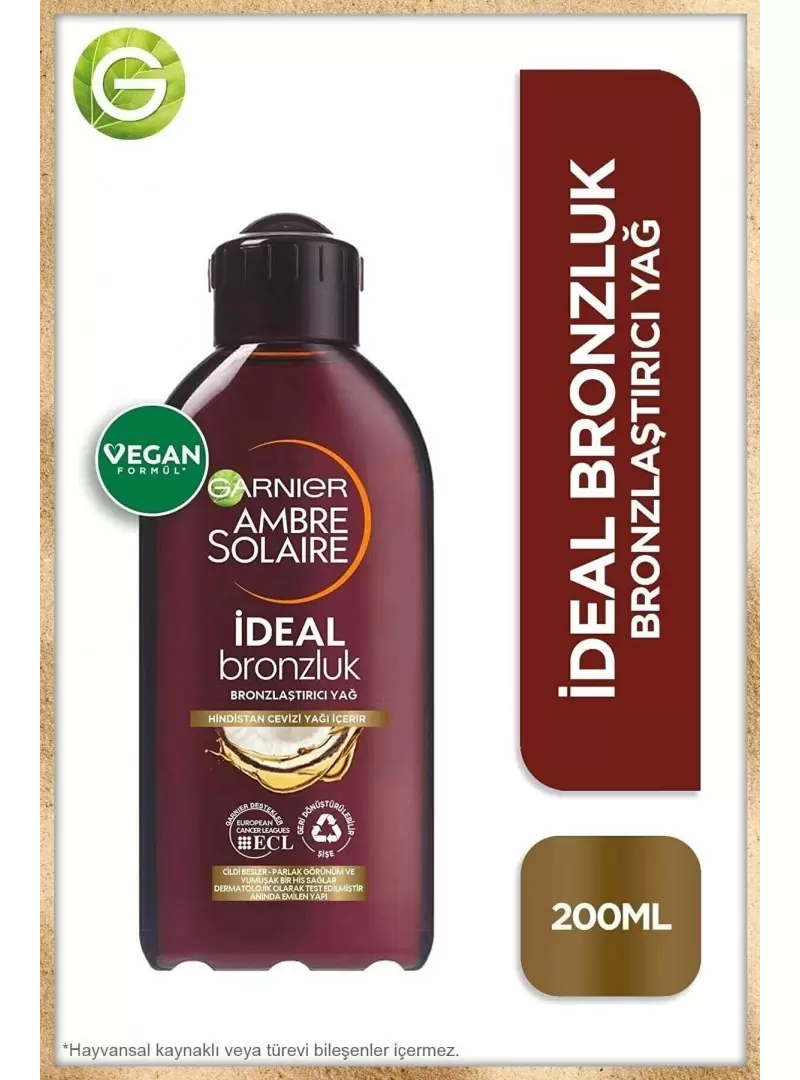 Garnier Ambre Solaire İdeal Bronzluk Bronzlaştırıcı Yağ 200 ml