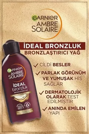 Garnier Ambre Solaire İdeal Bronzluk Bronzlaştırıcı Yağ 200 ml