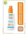 Garnier Ambre Solaire Sensitive Advanced Sprey SPF 50+ ( Hassas Ciltler İçin Güneş Koruyucu Sprey ) 150 ml