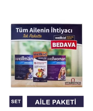 Vitabiotics Aile Boyu Paket - Wellwomen + Wellmann + Wellkid