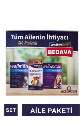 Vitabiotics Aile Boyu Paket ( Wellwomen + Wellmann + Wellkid