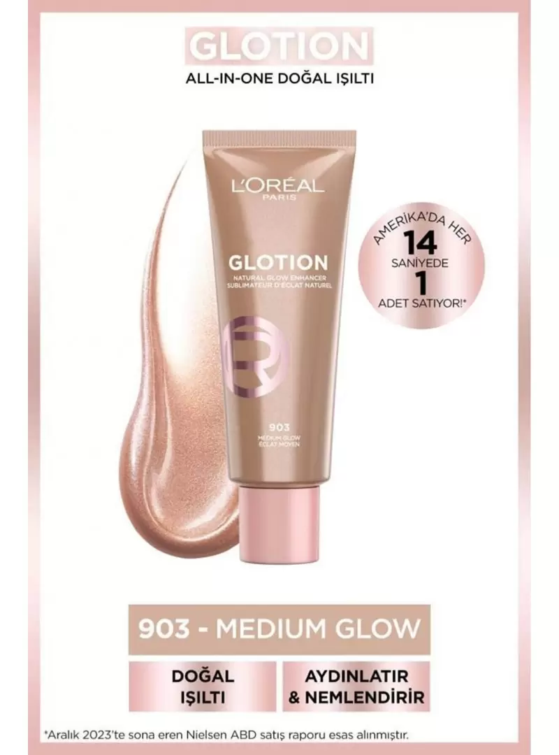 Loreal Paris Glotion All-In-One Doğal Işıltı - 903 Medium Glow