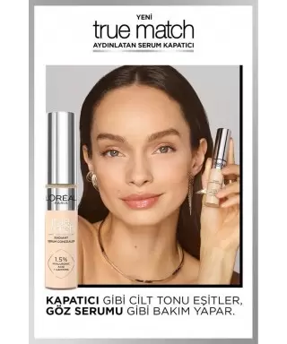 Loreal Paris True Match Aydınlatan Serum Kapatıcı - 1N Light