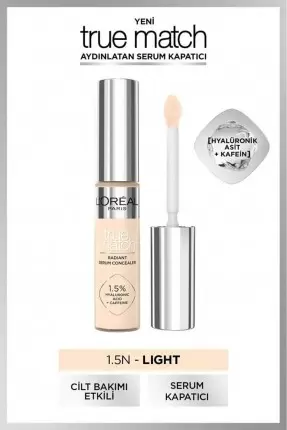 Loreal Paris True Match Aydınlatan Serum Kapatıcı - 1,5N Light