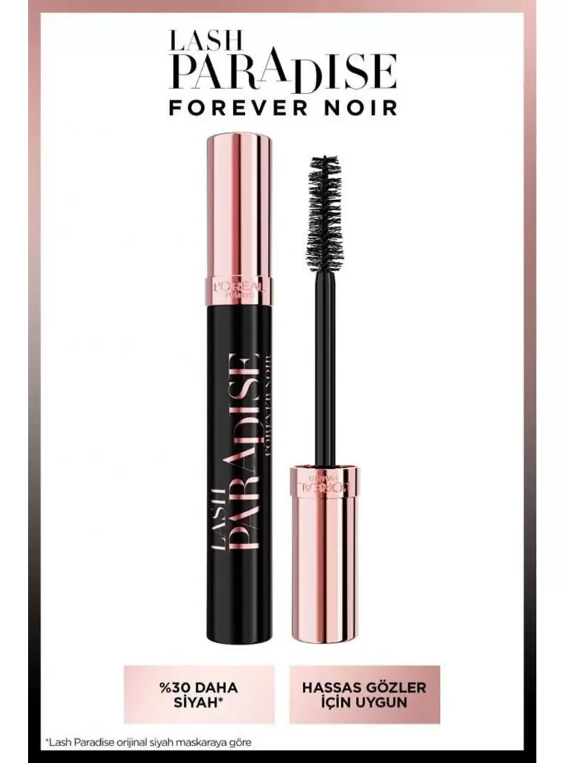 Loreal Paris Lash Paradise Maskara - Forever Noir