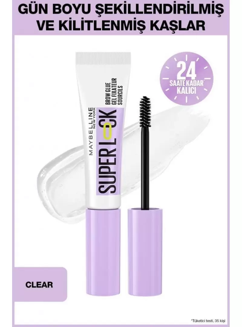 Maybelline New York Super Lock Brow Glue Kaş Sabitleyici Maskara