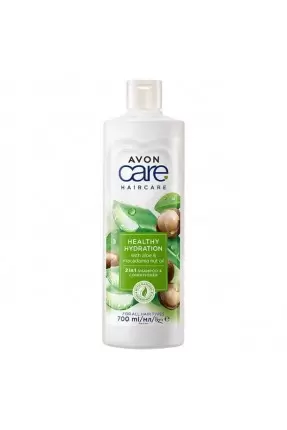 Avon Care Aloe ve Makademya Yağı 2'si 1 Arada Şampuan ve Saç Kremi 700 ml