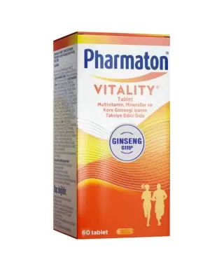Outlet - Pharmaton Vitality Multivitamin 60 Tablet - Takviye Edici Gıda