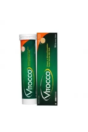 Outlet - Vitocco Vitamin Mineral İçeren Takviye Edici Gıda 15 Efervesan Tablet