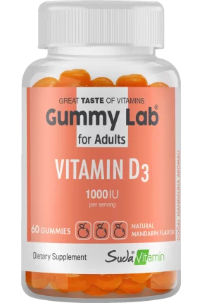 Outlet - Suda Vitamin Gummy Lab Vitamin D3 for Adult 60 Yumuşak Kapsül